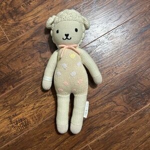 Charming Knit Sheep Stuffed Animal
